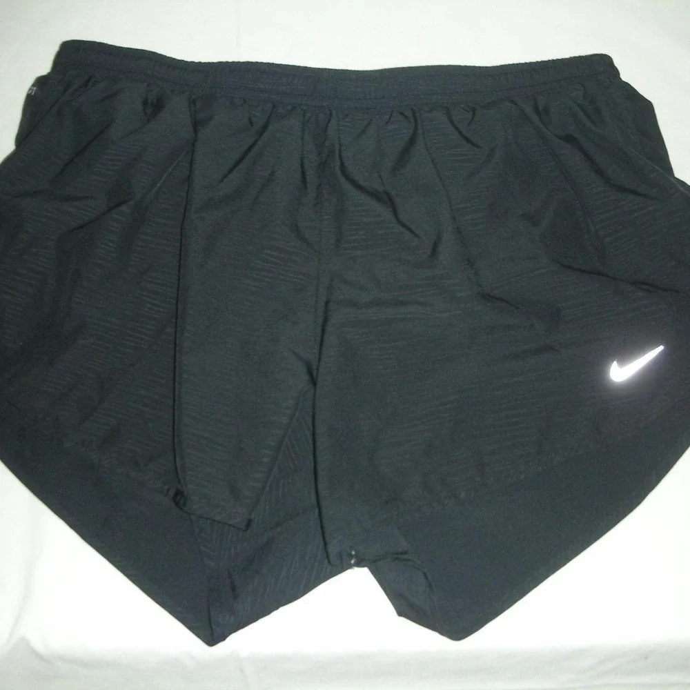 Nike Dri-FIT Running Shorts Bundle of 2 Black Size Large  Lined Athletic Gym